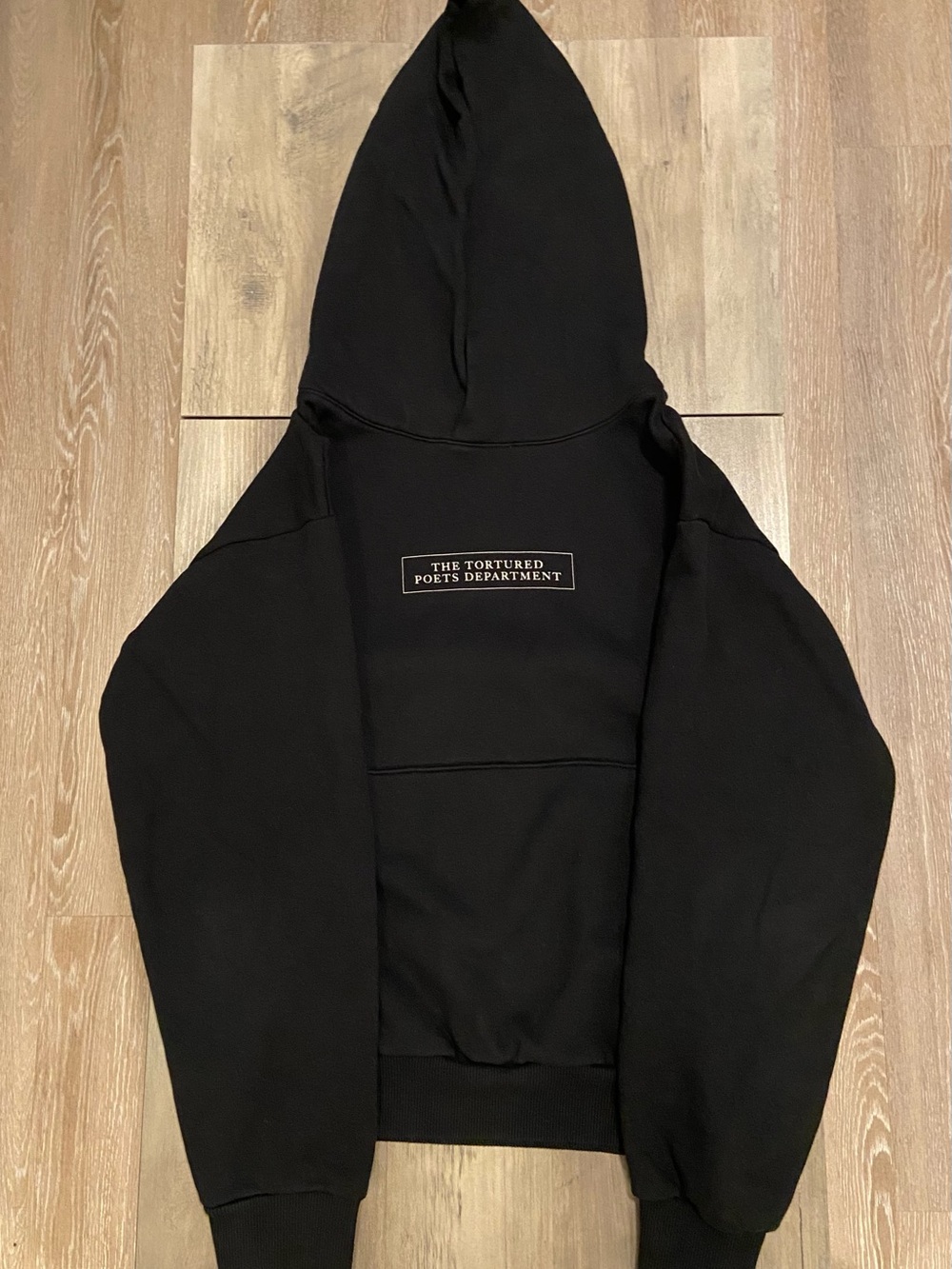 Taylor Swift The Tortured Poets Department Black Hoodie Size Small